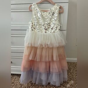 Sequin and Tulle Layered Dress